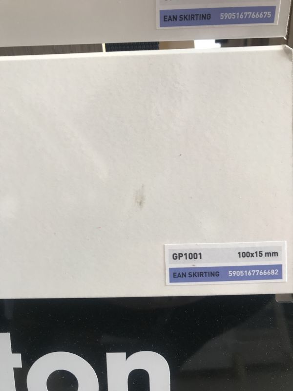 Плінтус МДФ білий Arbiton PAINT IT GP1001 під фарбування (100x15x2420)