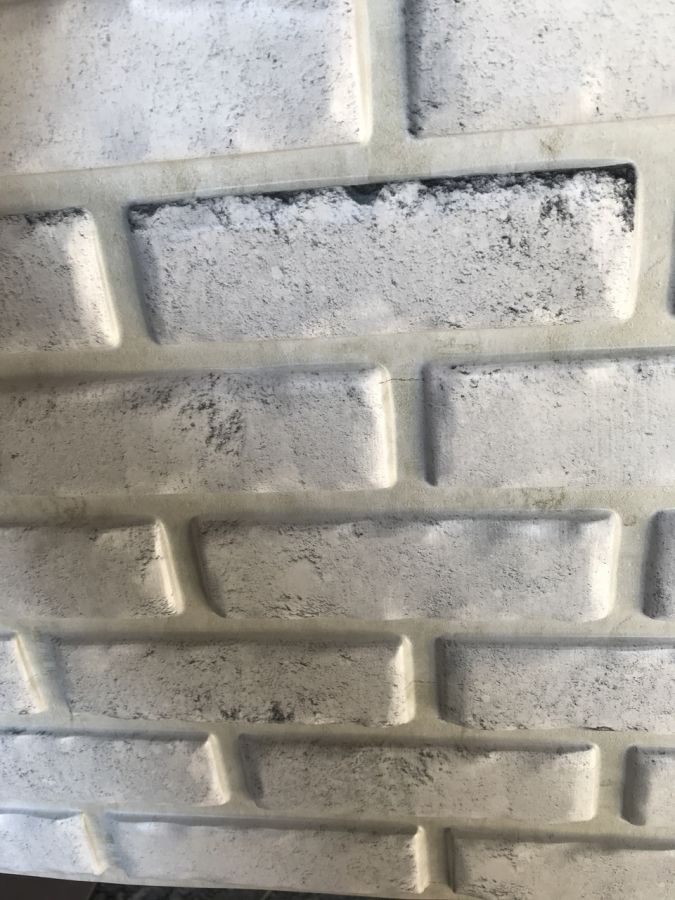 Панель листова декоративна пластикова ПВХ на стіну Регул Білий цегла