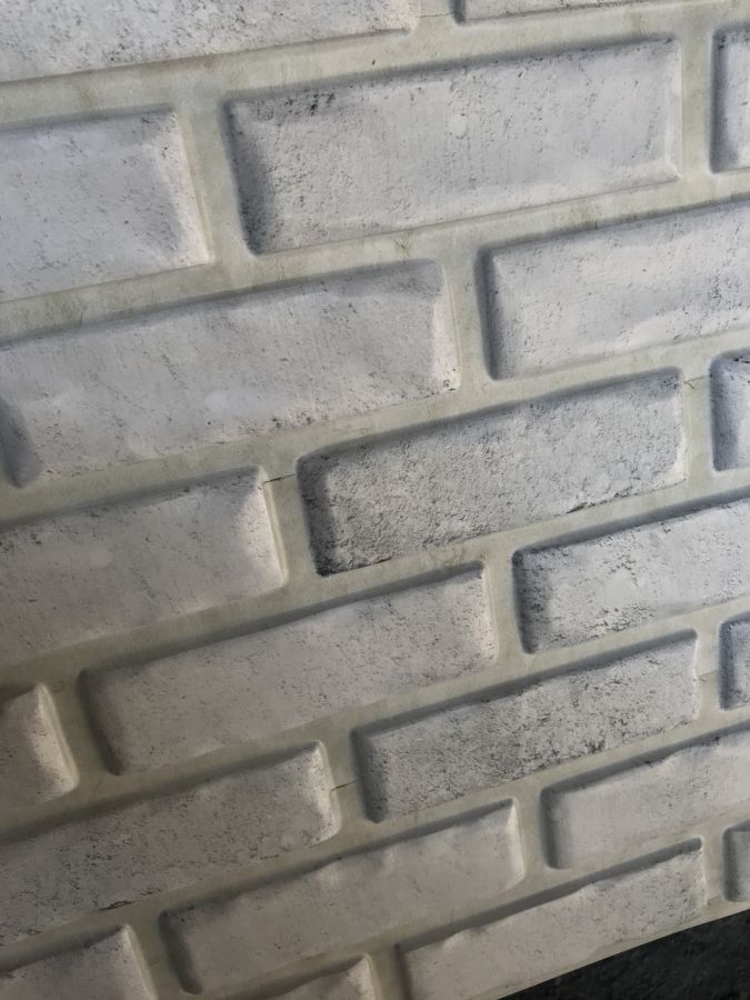 Панель листова декоративна пластикова ПВХ на стіну Регул Білий цегла