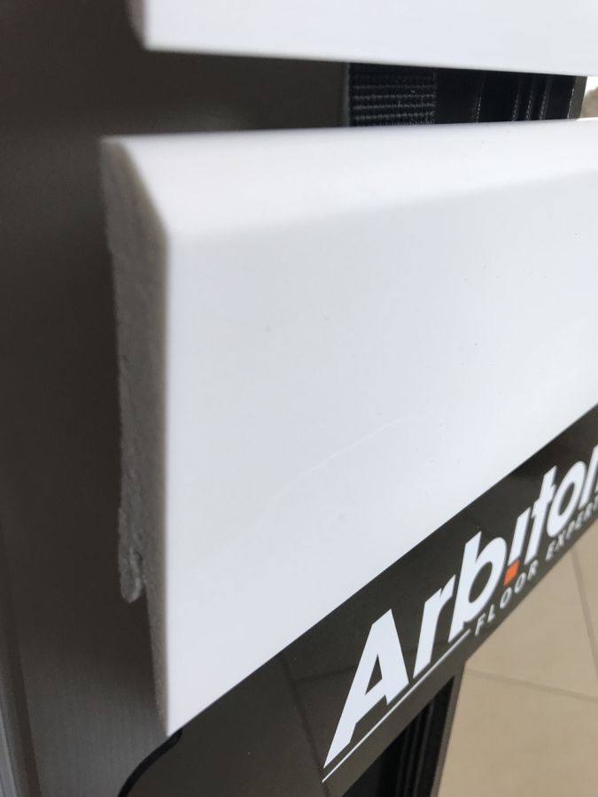 Плінтус підлоговий білий Arbiton DORA Арбитон ДОРА під фарбування D1010 (100x15x2400)