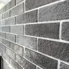 Панель листова декоративна пластикова ПВХ на стіну Цегла Графіт