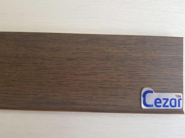 Плінтус підлоговий Цезар Cezar Hi-line Prestige Хікорі матовий 106